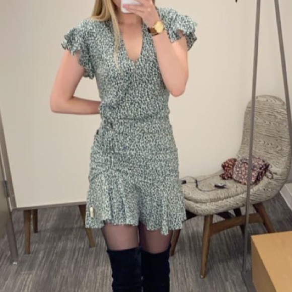 Veronica Beard Marla Tie Ruched Silk Minidress - Picture 4 of 5